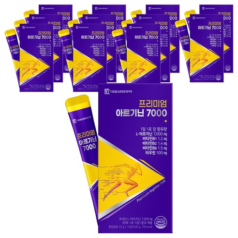 대웅생명과학 프리미엄 아르기닌 7000 15p, 15회분, 12개