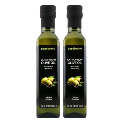 페페브루노 엑스트라버진 올리브오일, 250ml, 2개