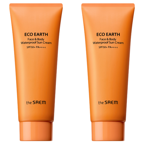 더샘 에코 어스 페이스 앤 바디 워터프루프 선크림 SPF50+ PA++++, 100g, 2개