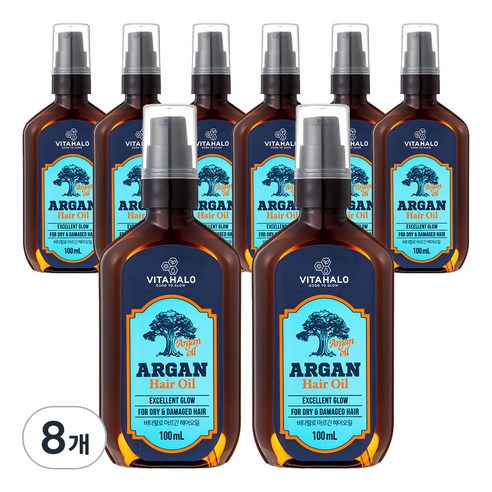 비타할로 헤어 아르간오일, 100ml, 8개