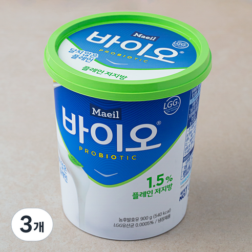 매일 바이오 플레인 저지방, 900g, 3개 900g × 3개 섬네일