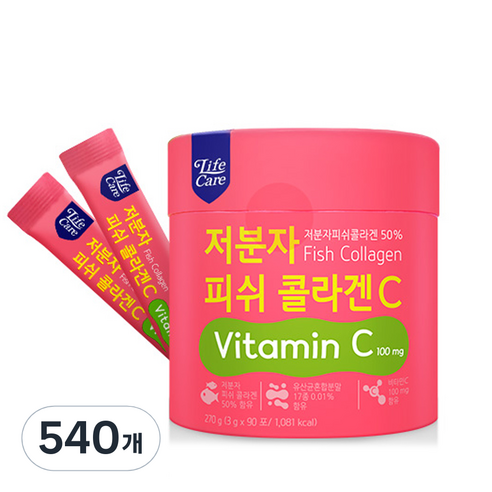 라이프케어 저분자 피쉬 콜라겐C, 3g, 540개
