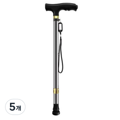 선빛 맥컬리 싱글 지팡이, 블랙, 5개