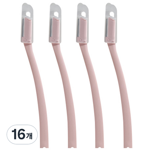 신도프라임 일본칼날 안전커버 눈썹칼, 베이비 핑크, 16개