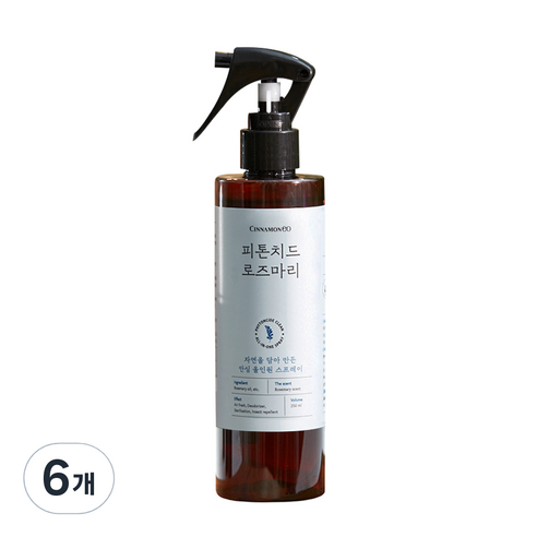 시나몬이오 피톤치드 로즈마리 스프레이, 250ml, 6개