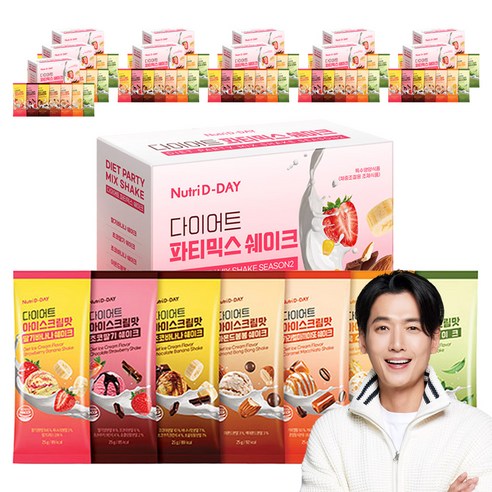 뉴트리디데이 다이어트 파티믹스 쉐이크 7종 세트, 350g, 12개