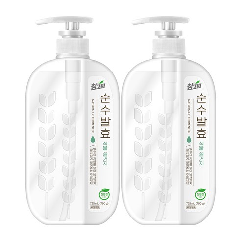 참그린 순수발효 식물 설거지 주방세제, 725ml, 2개