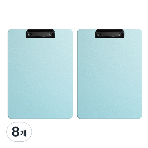 동아피엠에스 세로형 두꺼운 벽걸이 클립보드 A4, 그린, 8개