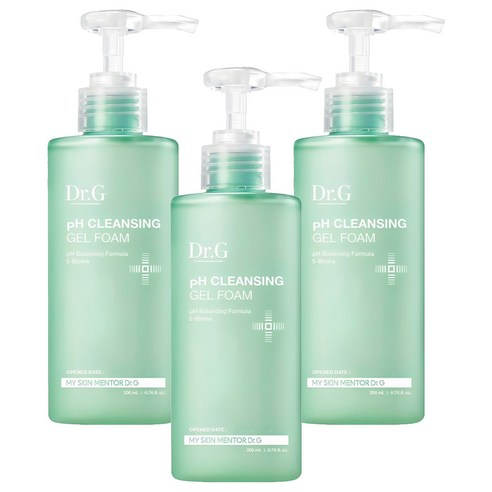 닥터지 약산성 클렌징 젤 폼, 200ml, 3개