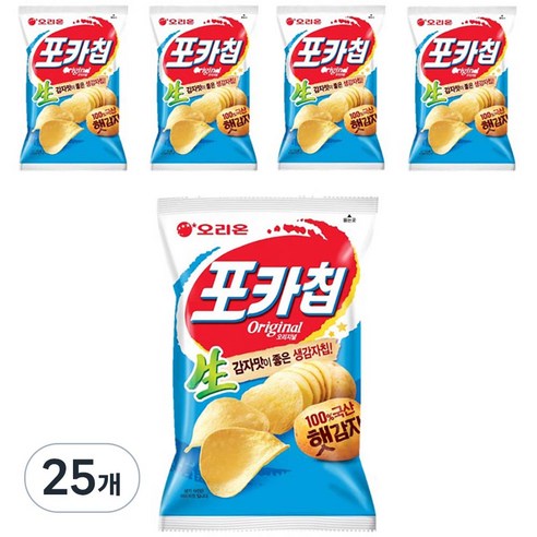 오리온 포카칩 오리지날, 66g, 25개