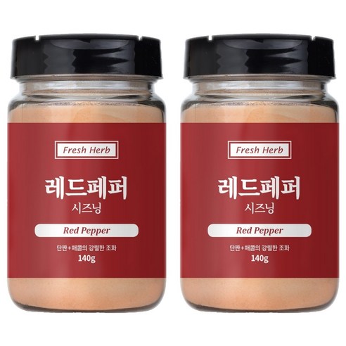 신선약초 레드페퍼 시즈닝, 2개, 140g