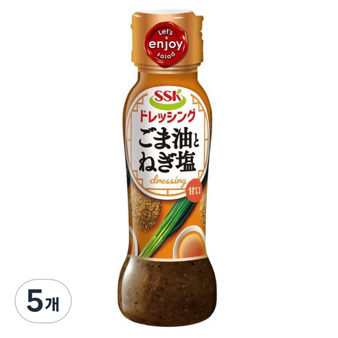 에스에스케이 참깨파 시오다레 소스, 5개, 160ml