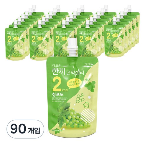 더조은 한끼곤약젤리 청포도, 150ml, 90개