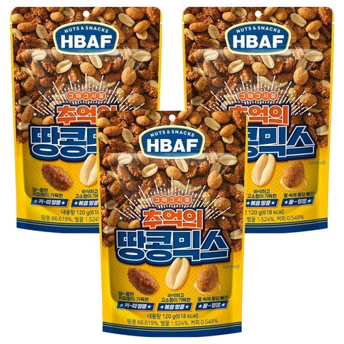 바프 추억의 땅콩믹스, 3개