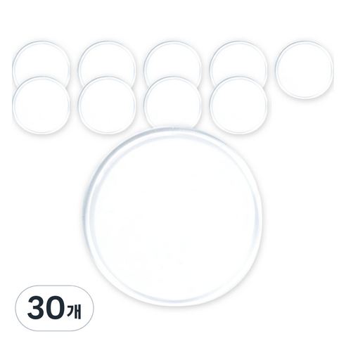 아베스트 원형 논슬립 패드 6cm, 투명, 30개