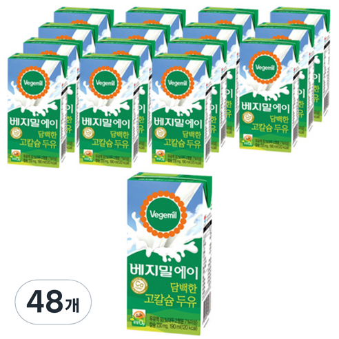 담백한 베지밀 에이, 190ml, 48개