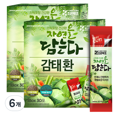 굿허브 자연을 담는다 감태환 스틱형, 90g, 6개