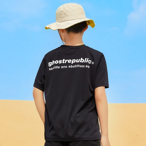 고스트리퍼블릭 아동용 냉감 통기성 에어 드라이 에티튜드 쿨론 반팔 티셔츠 JT-J3177