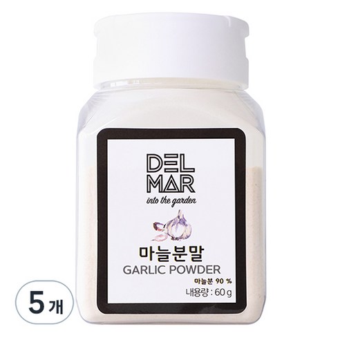 딜리셔스마켓 마늘분말 소형, 60g, 5개