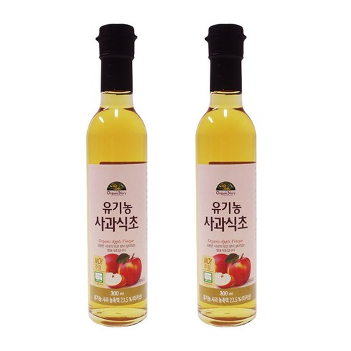 오가닉스토리 유기농 사과식초, 300ml, 2개