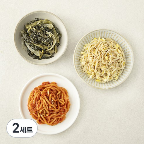집반찬연구소 삼색나물 세트, 280g, 2세트