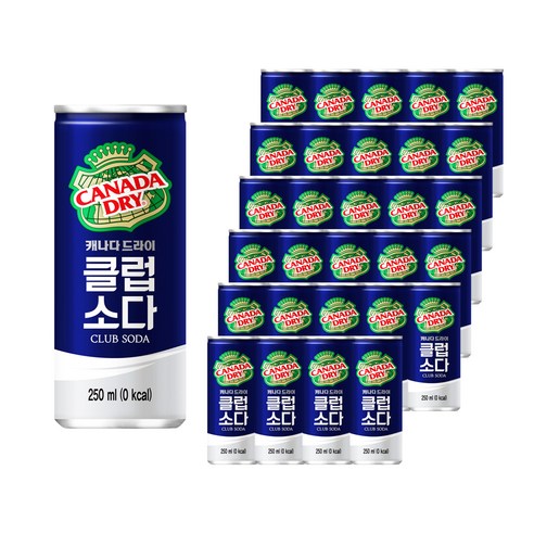 캐나다 드라이 클럽소다, 250ml, 30개