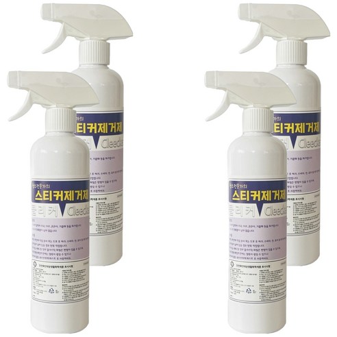 클리버 클리커 스티커 제거제 550ml, 4개