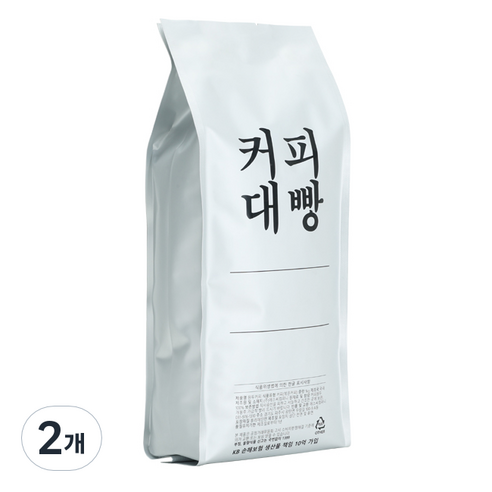 커피대빵 에디오피아 시다모 G4 싱글오리진 원두커피, 500g, 2개