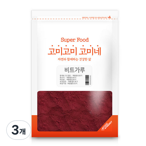 고미네 비트 가루, 300g, 3개