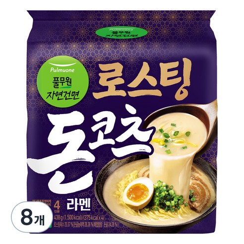 풀무원 로스팅 돈코츠 라멘 109.5g, 8개