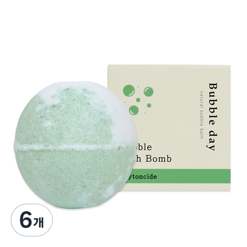 버블데이 배쓰밤 피톤치드, 100g, 6개