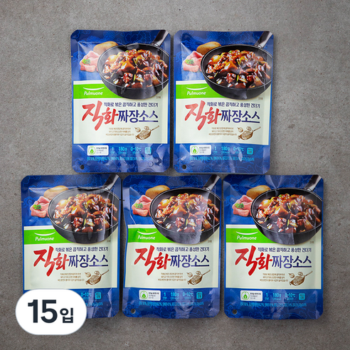 풀무원 직화짜장소스, 180g, 15입