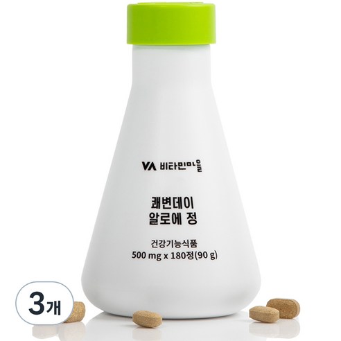 비타민마을 쾌변데이 알로에 정, 180정, 3개