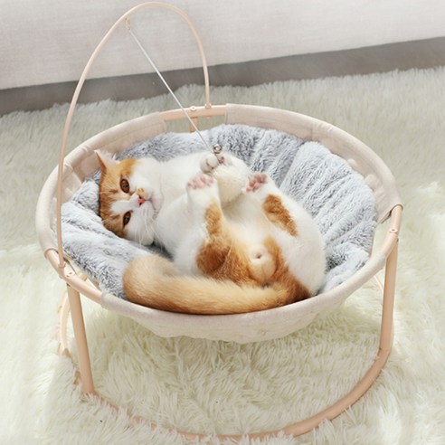 폭신폭신 고양이 해먹 침대쇼파 SP069, 혼합색상, 1개