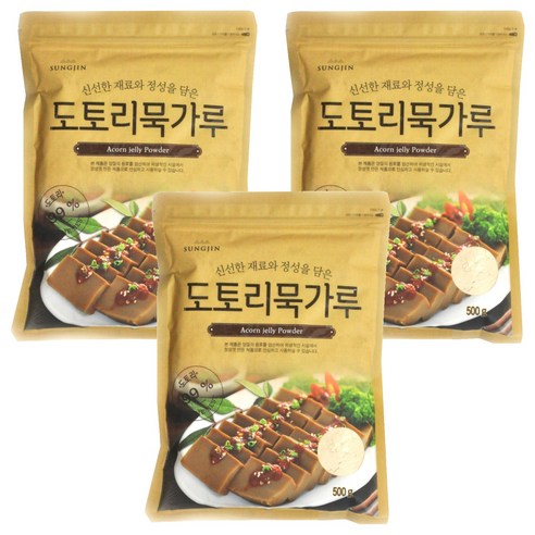 성진식품 도토리묵가루, 500g, 3개