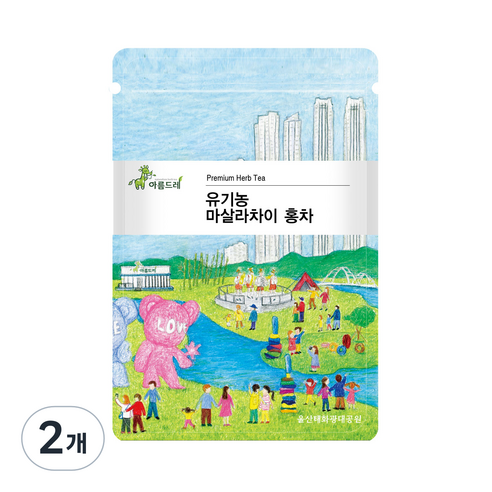 아름드레 유기농 마살라차이 홍차 삼각티백, 1.5g, 25개입, 2개