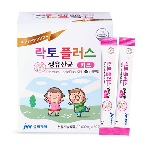 중외제약 락토플러스 생 유산균 키즈, 100g, 3개