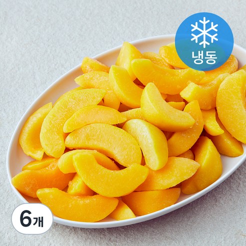 황도 슬라이스 (냉동), 6개, 1kg
