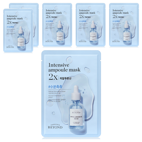 비욘드 앰플 가득한 마스크 2X 히알루론산 25ml, 1개입, 6개