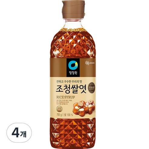 대상 청정원 조청쌀엿, 4개, 700g
