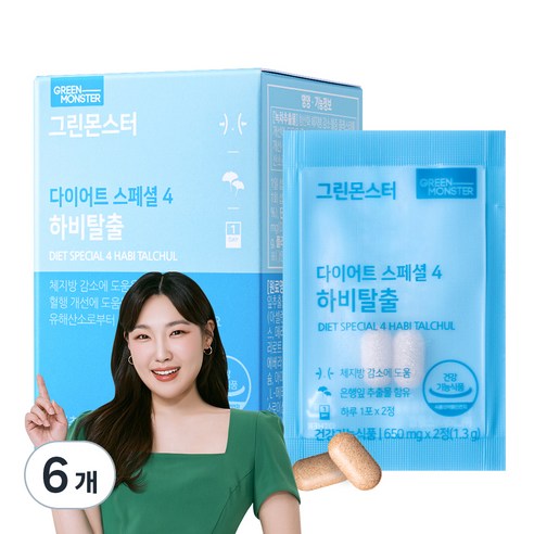 그린몬스터 다이어트 스페셜 4 하비탈출, 18.2g, 6개