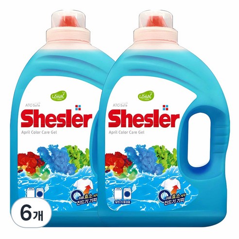 쉬슬러 액체세제 에이프릴 본품, 3.05L, 6개