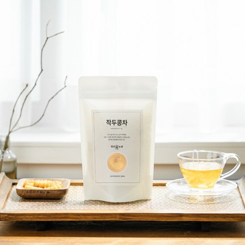 코 뻥! 입 안 가득 구수함! 청년농원 작두콩차 삼각티백, 비염 완화에 탁월한 선택!