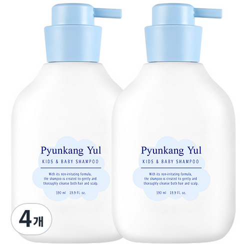 편강율 키즈 앤 베이비 샴푸, 590ml, 4개