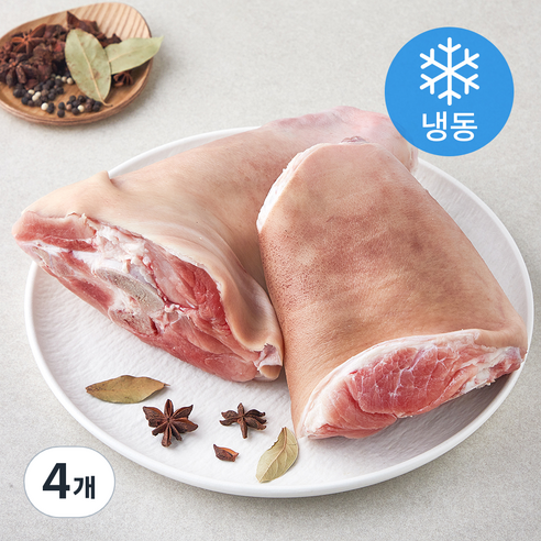 동원홈푸드 돼지장족 통족발용 돈학 미정선 원육 (냉동), 2.2kg, 4개