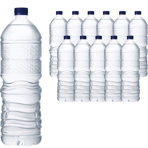 해태htb 강원평창수 무라벨 생수, 12개, 2L