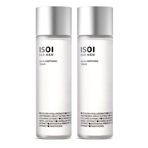 아이소이 포 맨 아쿠아 수딩 토너, 150ml, 2개
