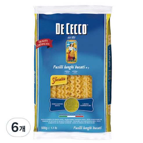 데체코 푸질리 룽기 부가티, 6개, 500g