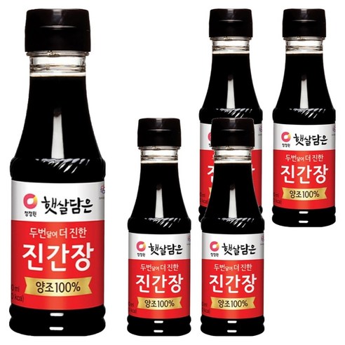 햇살담은 두번 달여 더 진한 진간장, 200ml, 5개