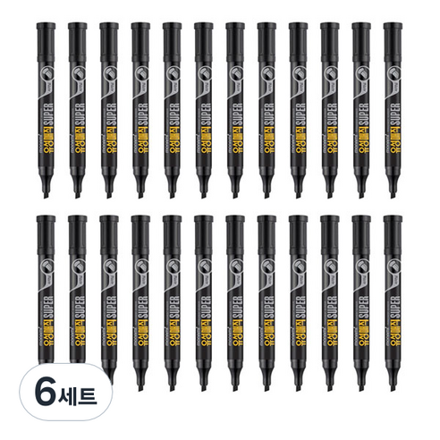 모나미 유성매직 슈퍼 C, 흑색, 72개
